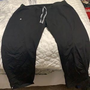 Figs XL black scrub pants, wide leg. Style: Kade
